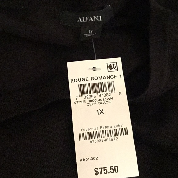 ALFANI PLUS SIZE BUTTON HEM SWEATER - Picture 7 of 9